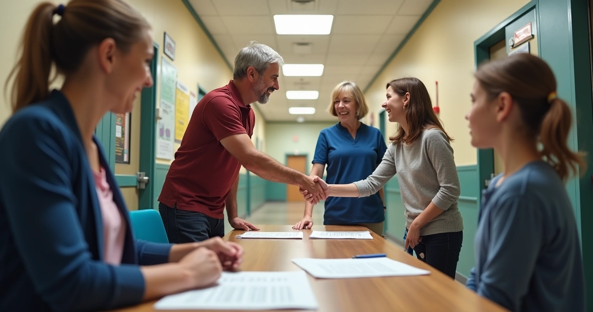 Escola privada mantendo relação transparente com família. 