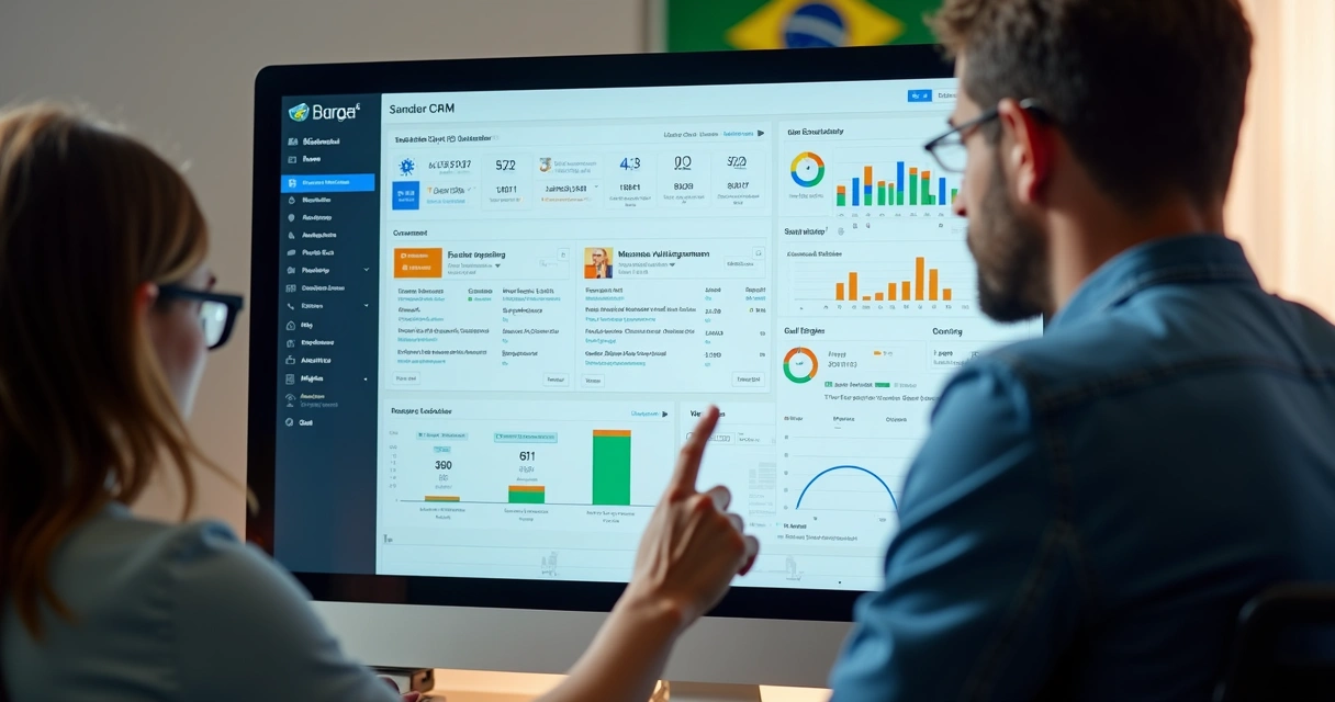 Registro de interações e informações do cliente centralizadas em tela de CRM 