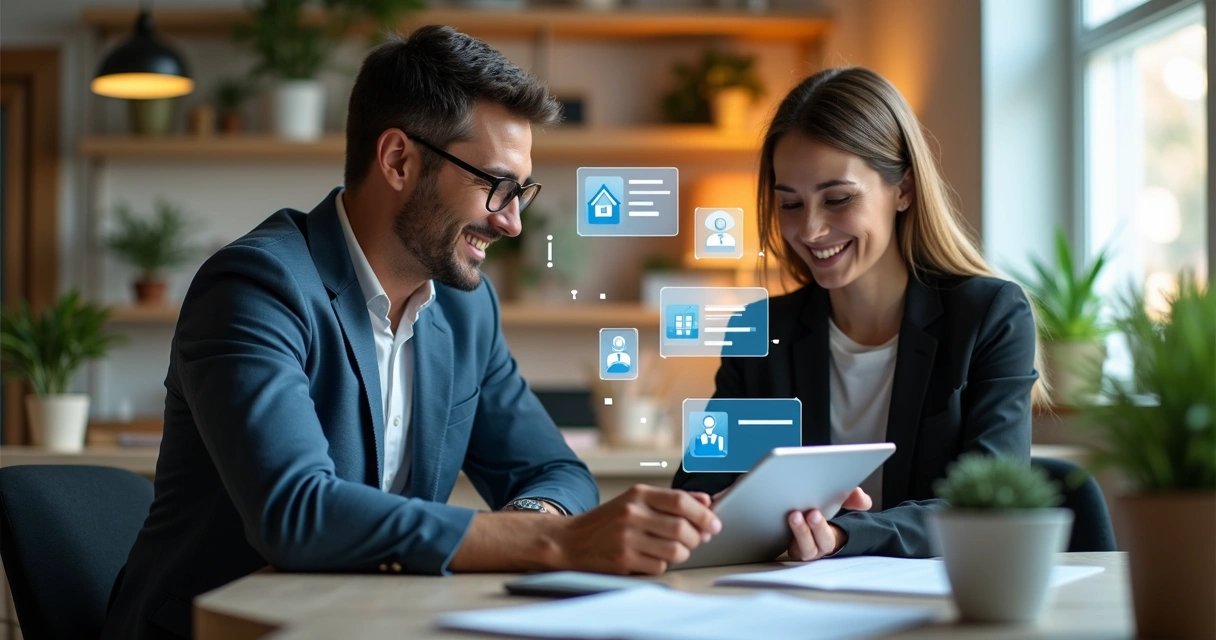 Atendimento digital personalizado em imobiliária com clima próximo