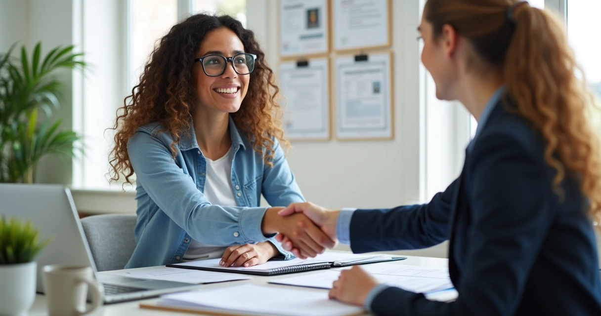 Cliente satisfeito conversando com contador no escritório moderno 