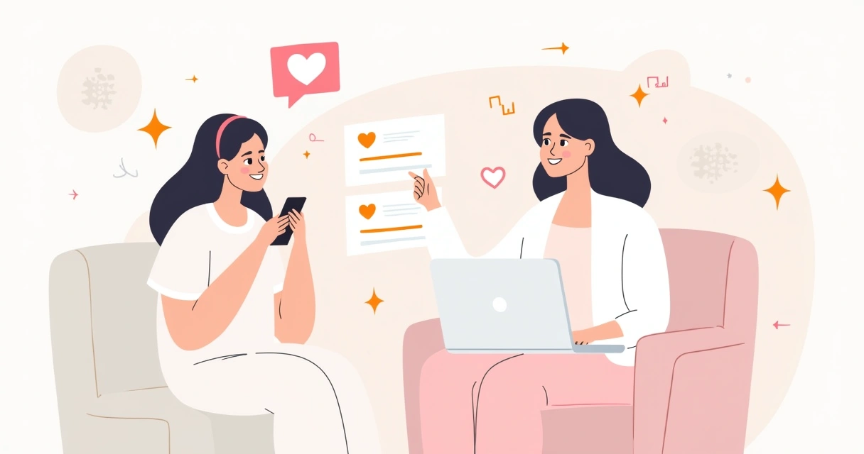 Cliente recebendo atendimento personalizado de pós-venda digital 