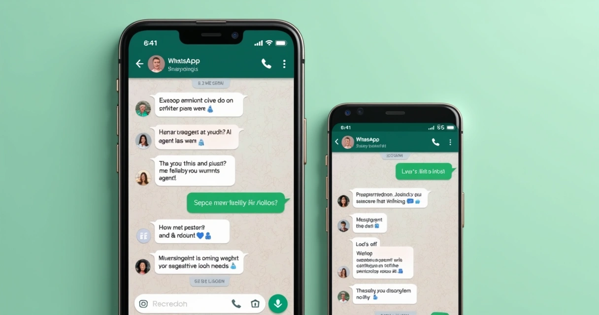 Interação de IA com atendimento humano no WhatsApp