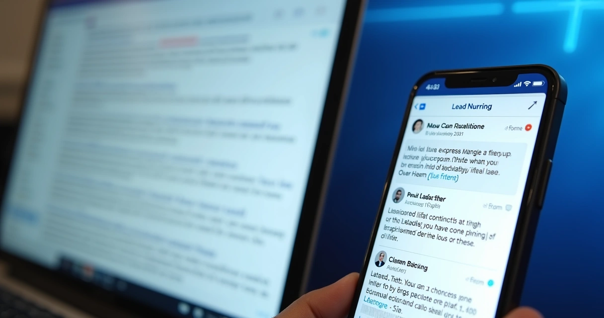 Inbox de e-mails com mensagens educativas para leads 