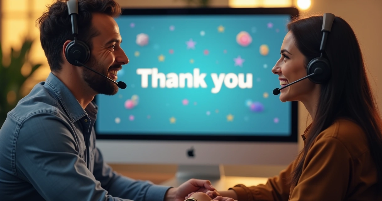 Atendimento pós-venda com sorriso e simpatia 