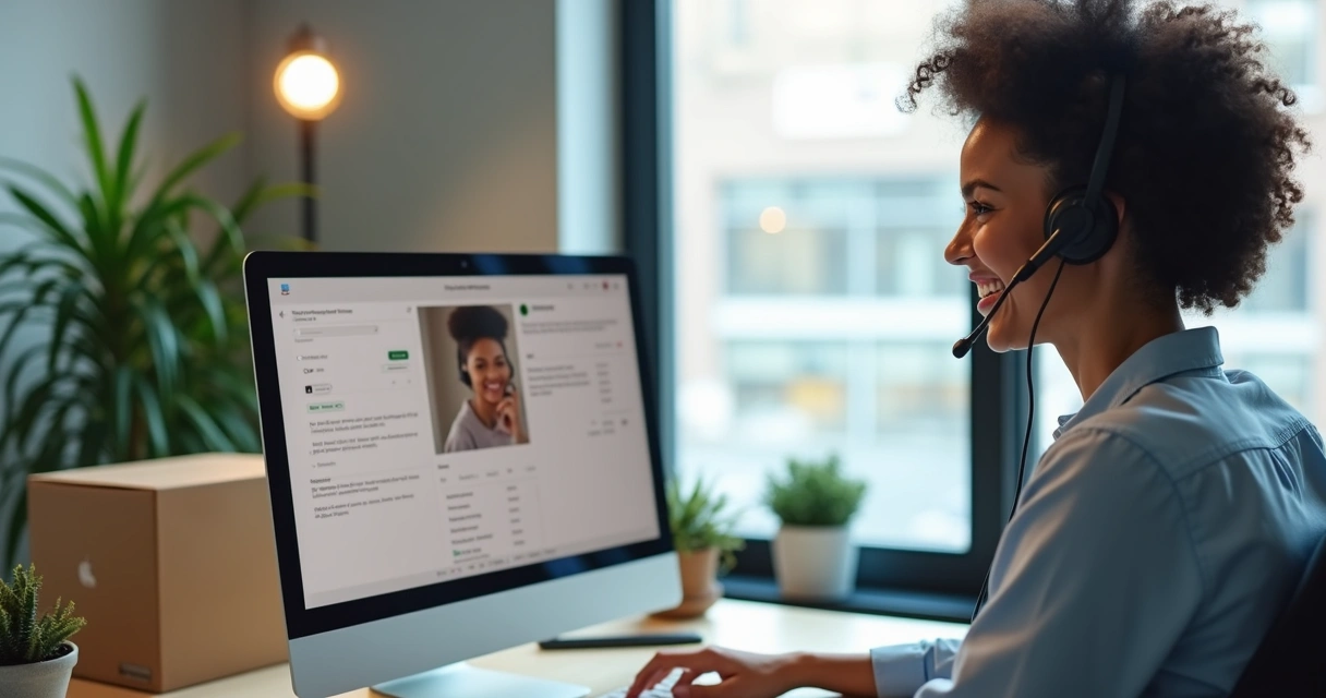 Atendimento ao cliente pós-venda com sorriso e cordialidade