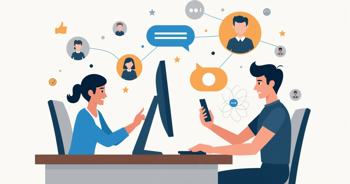 Representante em contato pós-venda pelas redes sociais