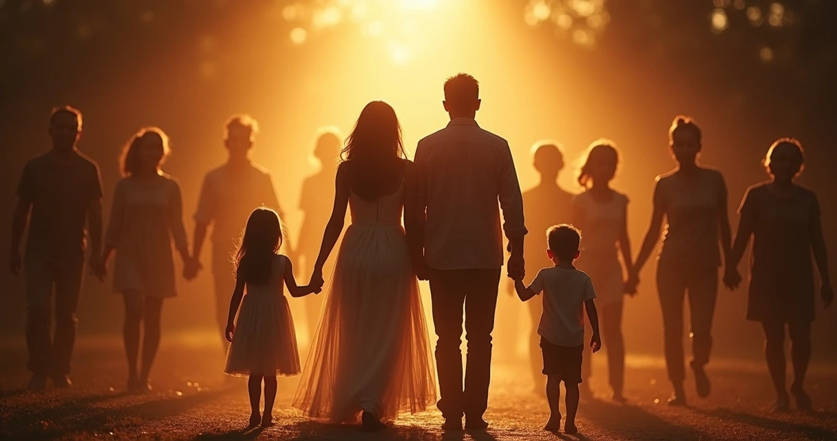 Conexões familiares e relacionamentos se repetindo 