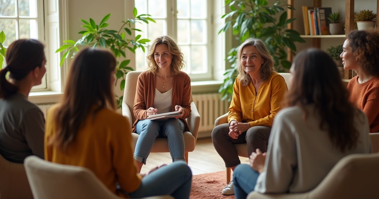 Grupo de pessoas praticando escuta ativa em roda