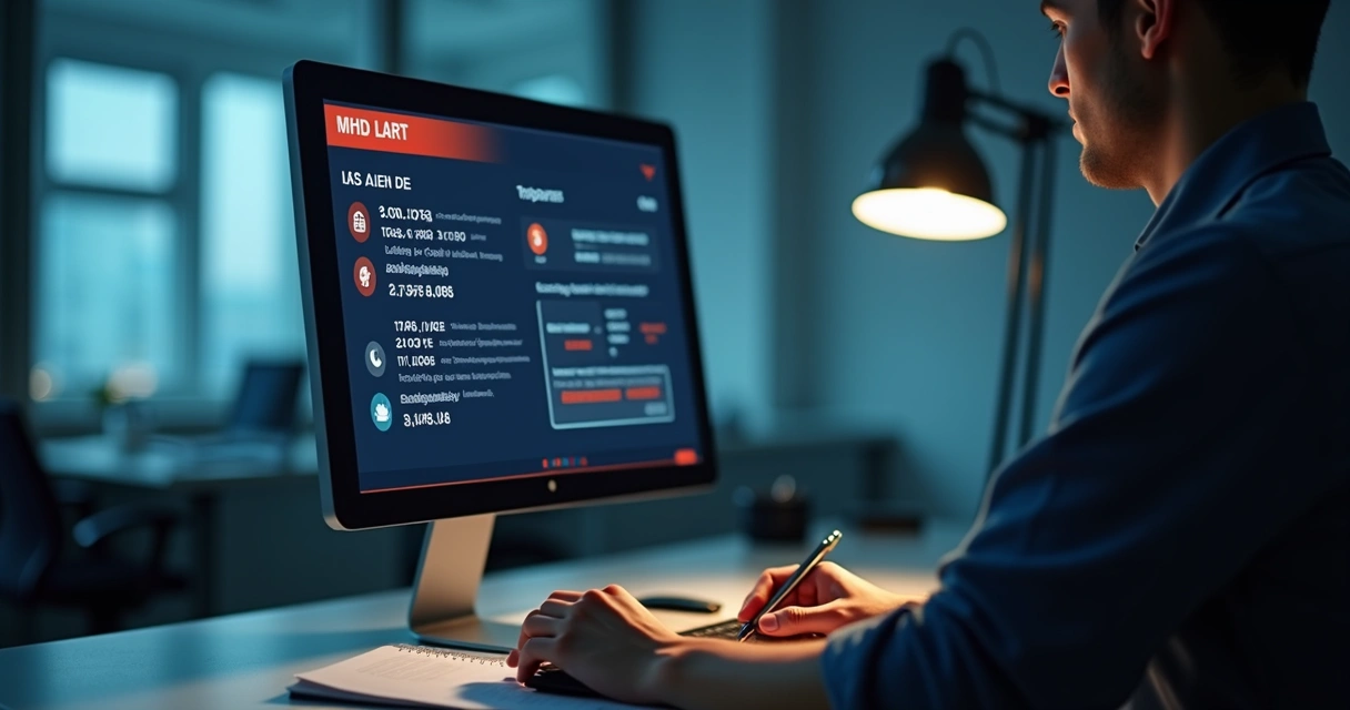 Relatório digital exibindo alerta de operação suspeita