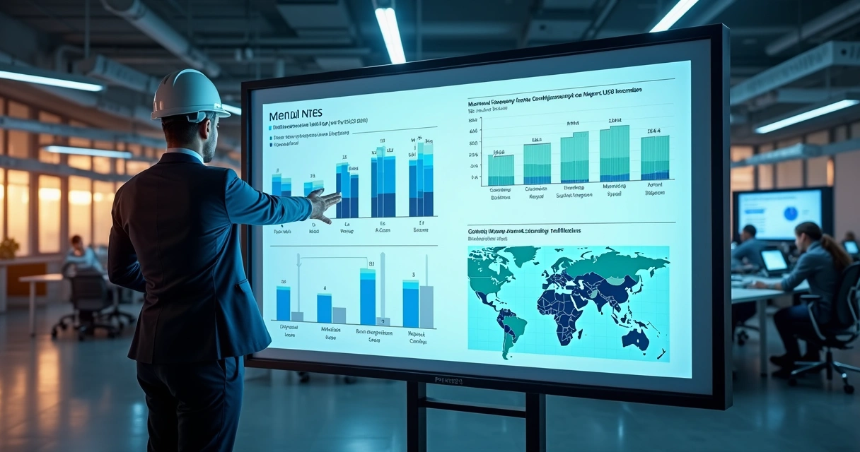 Relatório analítico de indicadores pós-obra em tela digital 
