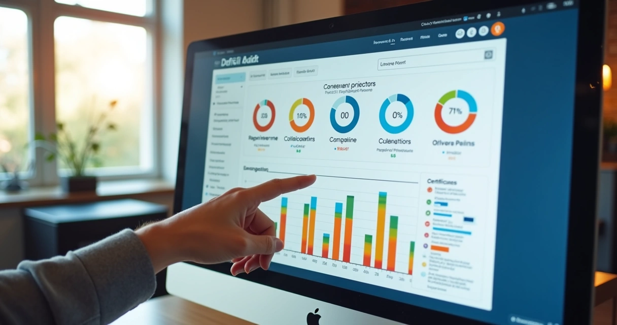 Dashboard de relatório compliance mostrando status de colaboradores