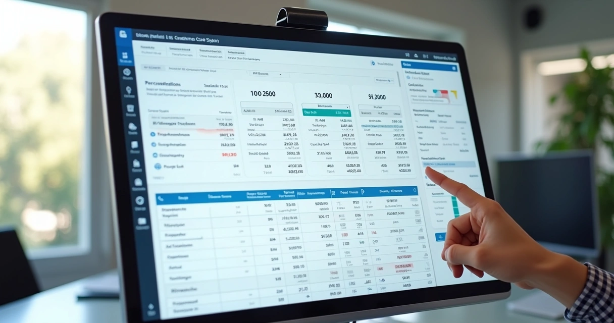 Relatório automatizado de conciliação contábil em tela digital 