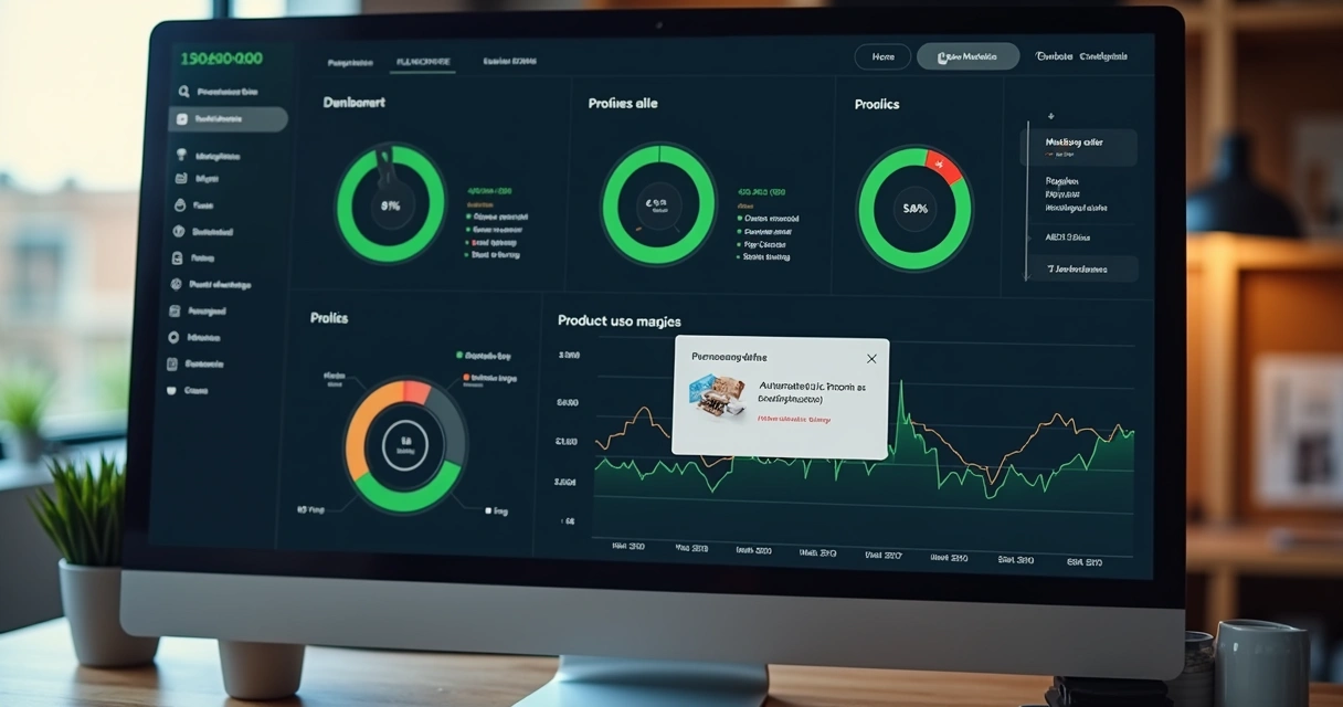 Relatório automatizado mostrando análise de lucro de produtos do Mercado Livre