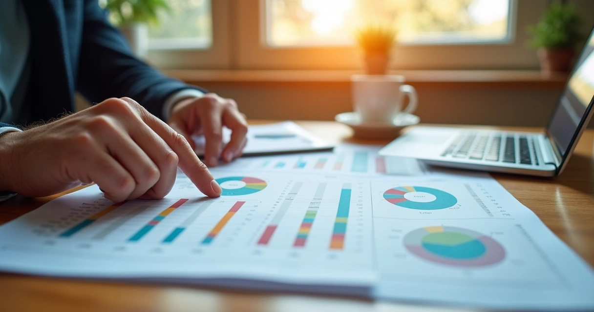 Relatório financeiro de BPO com gráficos e resultados 