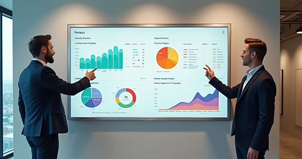 Painel mostrando resultados concretos do cliente após 30 dias 
