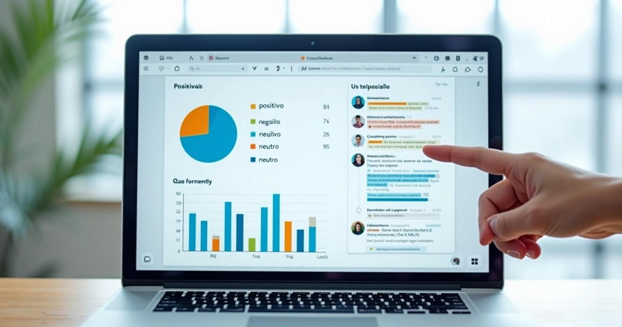 Relatório de IA analisando sentimentos em respostas de chat 