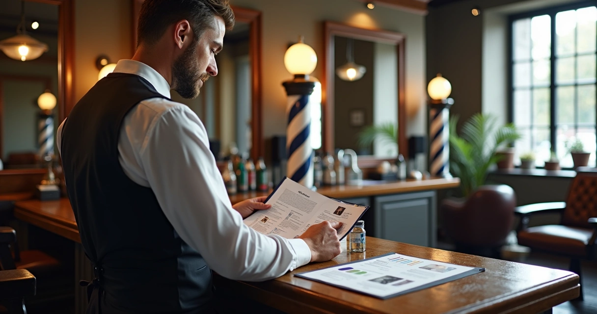 Relatórios de clientes em barbearia tradicional 
