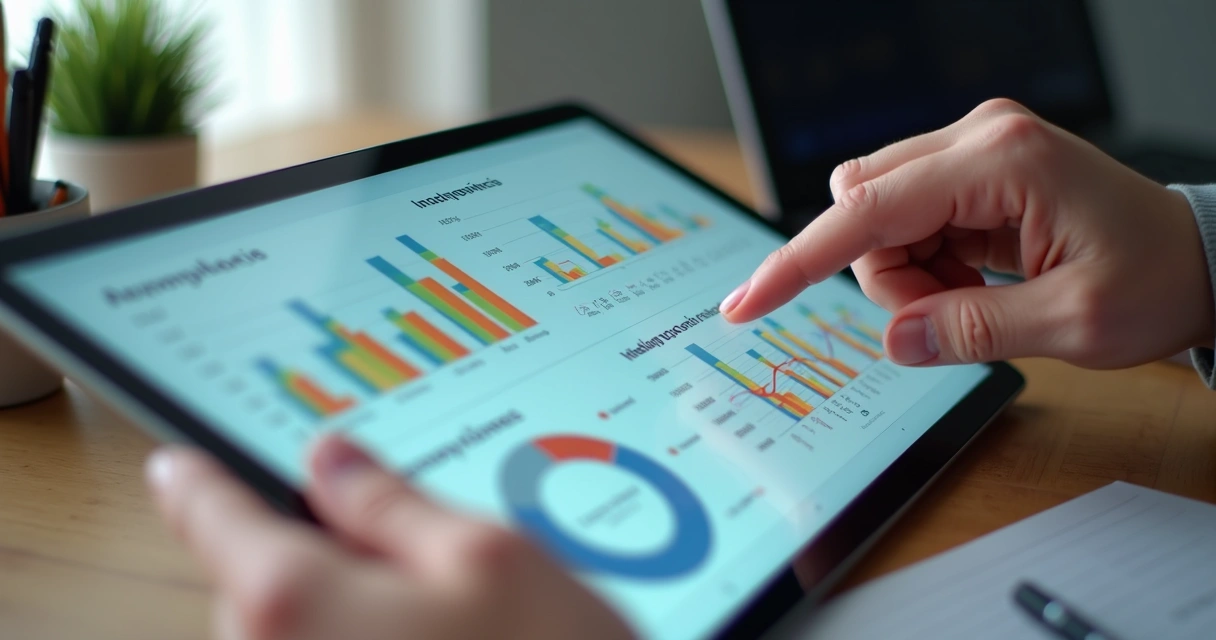 Relatório de inadimplência em tela digital 