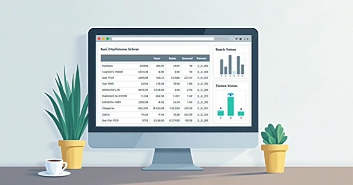 Tela de relatório de conciliação bancária mostrando saldos, transações e diferenças 