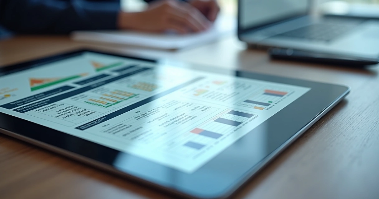 Relatório digital de conciliação com tabelas detalhadas 