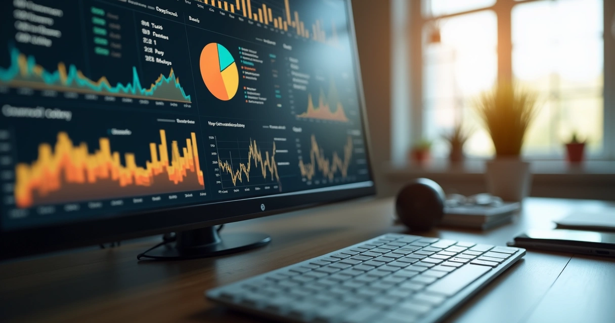 Tela de análise de relatório financeiro em conta digital 