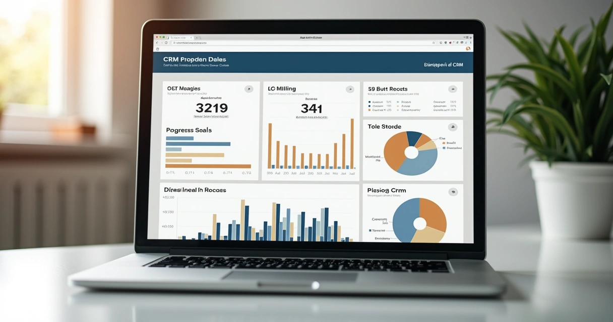 Relatório de vendas imobiliárias exibido em tela de notebook 