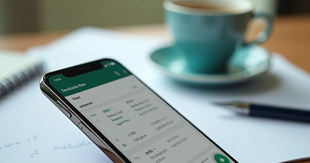 Exemplo de DRE resumido sendo apresentado em conversa de WhatsApp