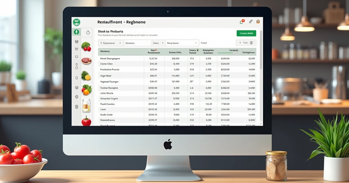 Relatório de estoque digital para restaurante