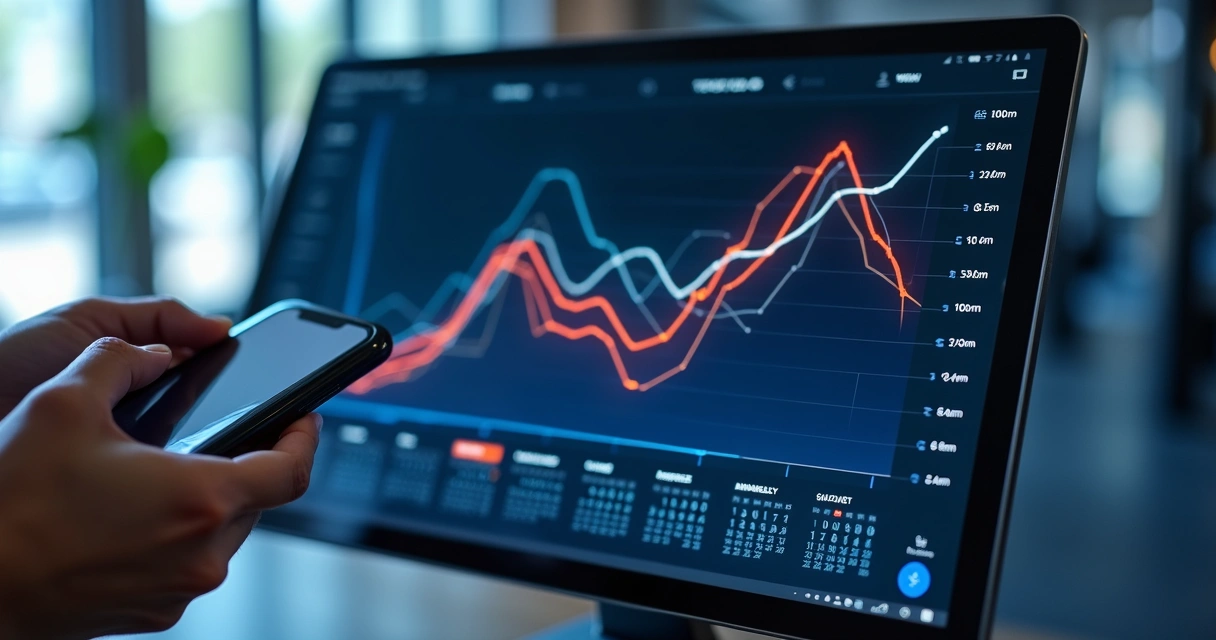 Gráfico digital mostrando progresso semanal de força e massa muscular 