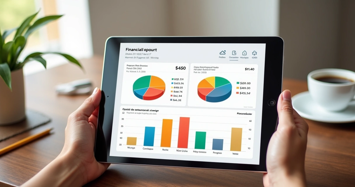 Relatório visual simples de gastos mensais 