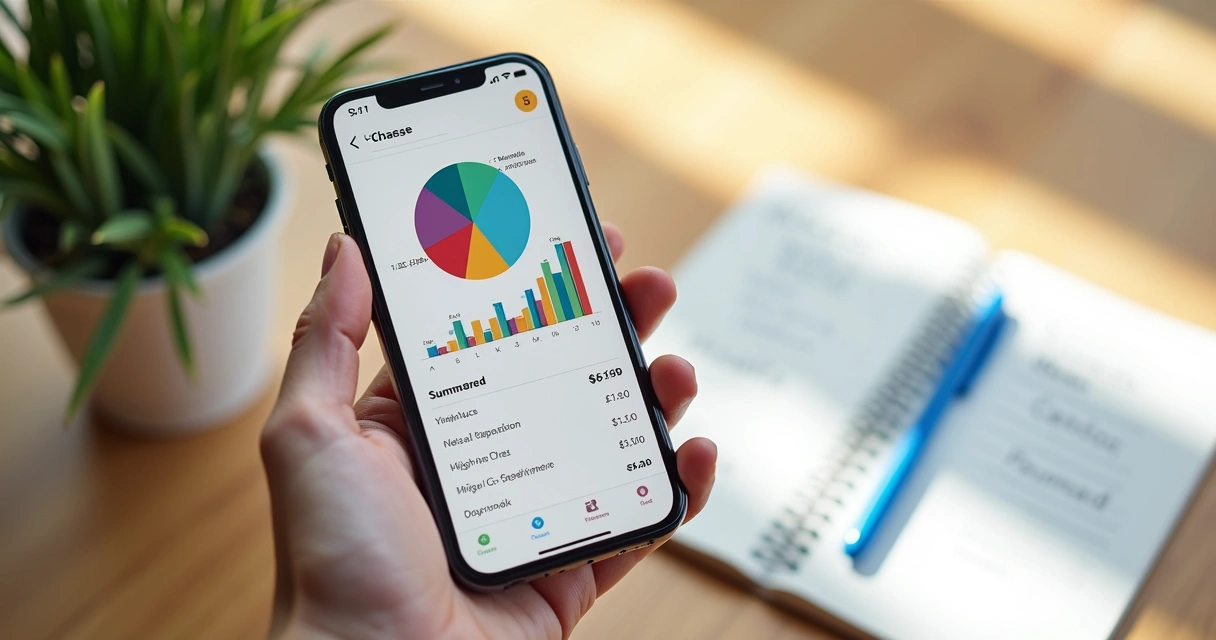 Relatório financeiro visual no WhatsApp no celular 