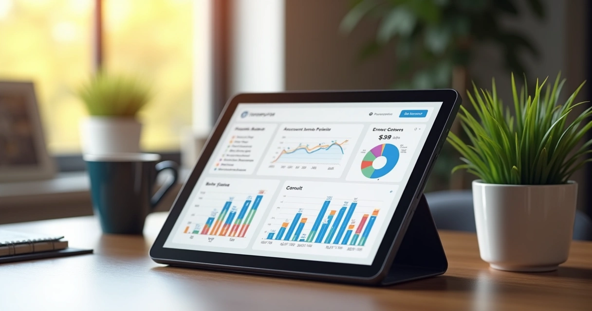 Dashboard de relatórios financeiros em tempo real 