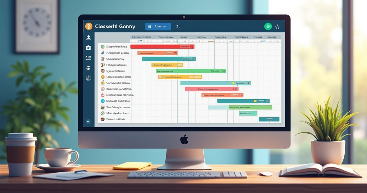 Gráfico de Gantt no Power BI com tarefas de projeto 