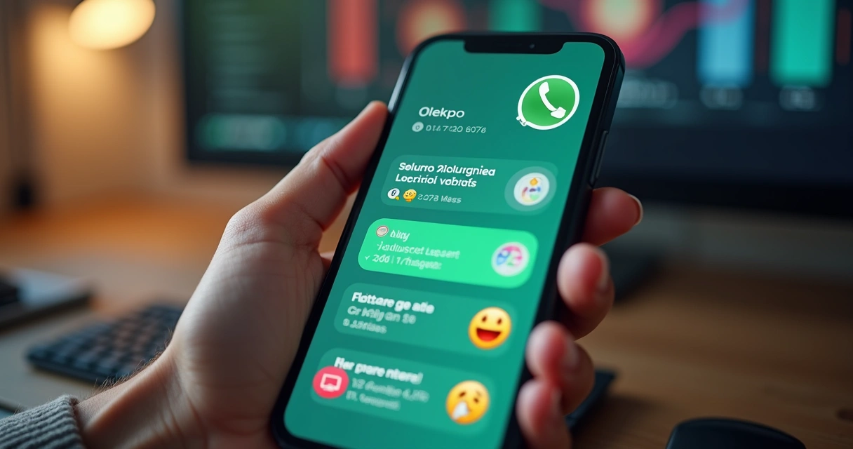 Relatório colorido de gastos exibido no WhatsApp 