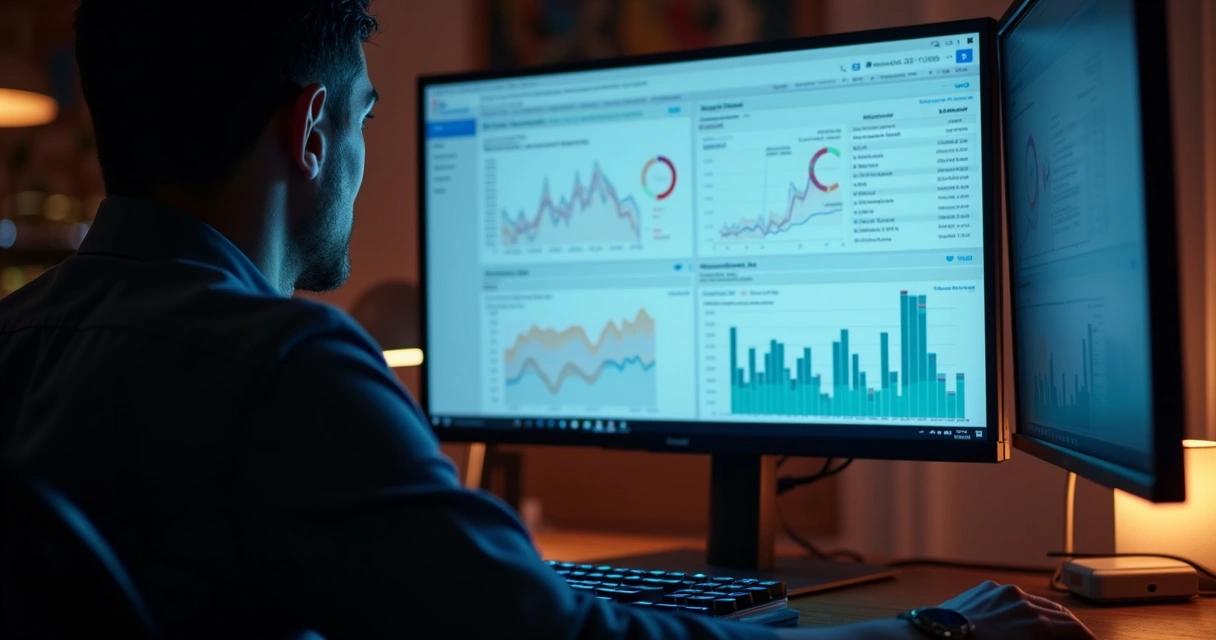 Relatório de Google Ads aberto, foco em detalhes ocultos de desperdício e termos 