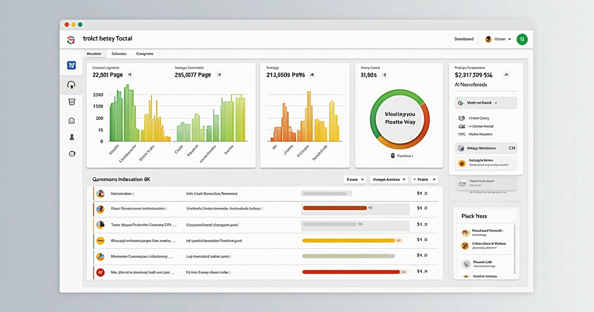 Relatório de indexação do Search Console mostrando análise de páginas válidas e excluídas 