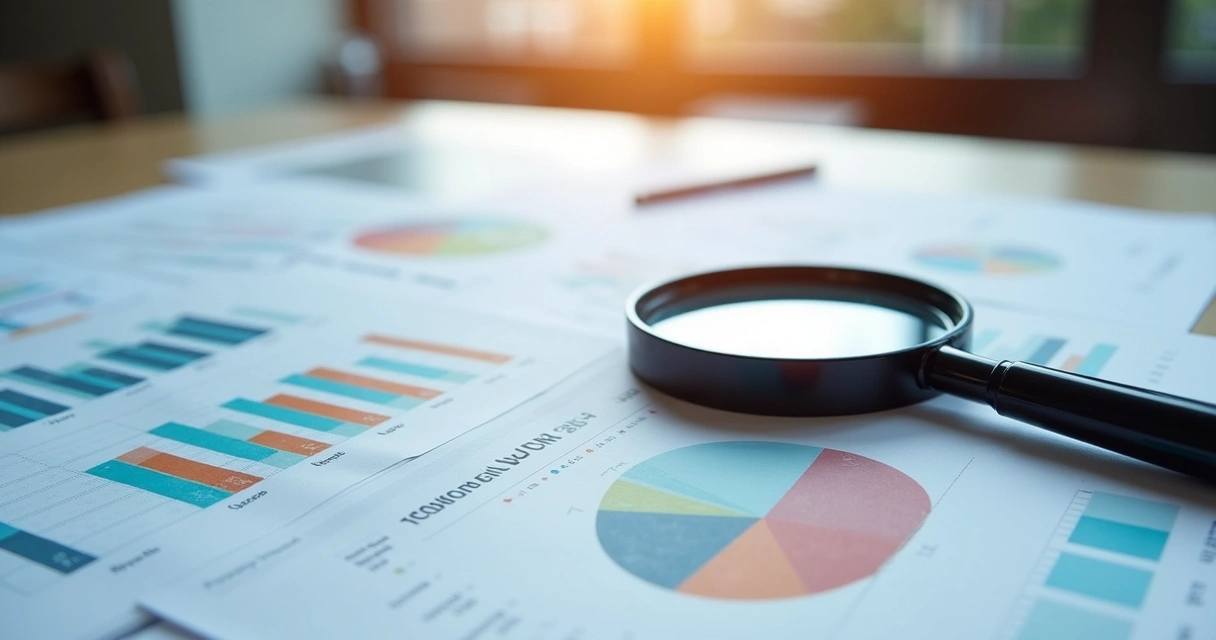 Relatório colorido mostrando desempenho de links em campanhas de e-commerce, com gráficos e barras 