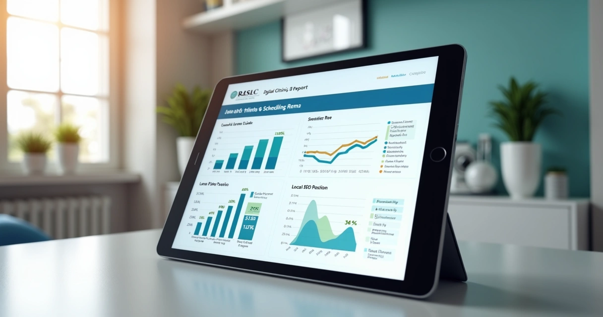 Relatório de marketing digital para clínica odontológica