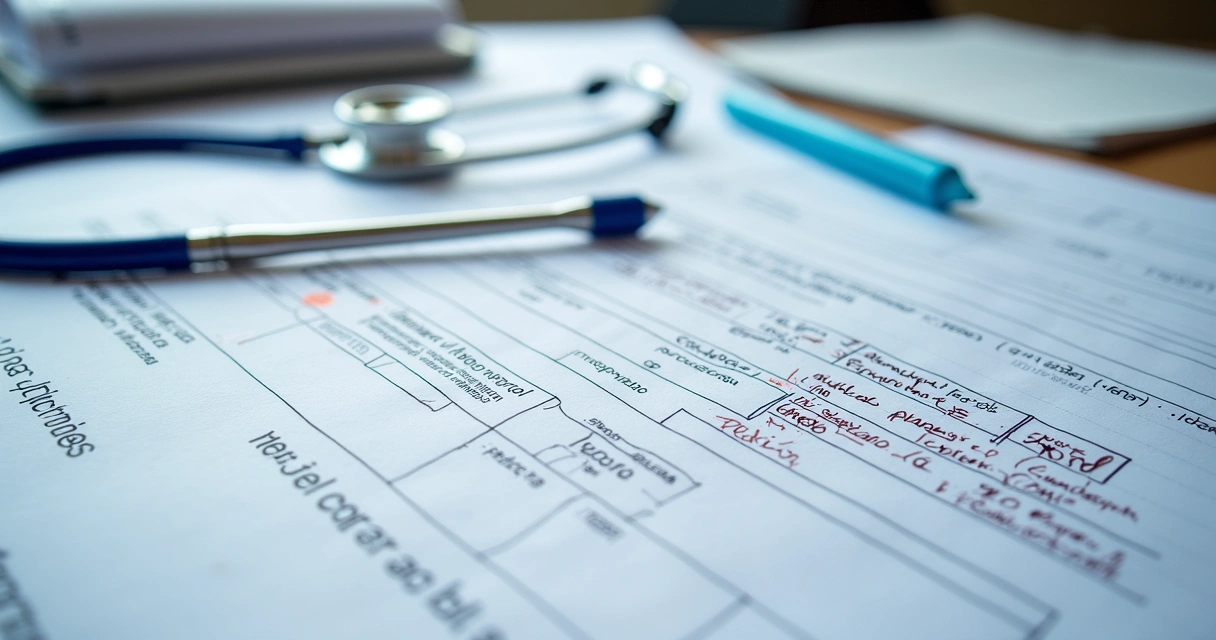 Relatórios médicos e laudos psiquiátricos sobre uma mesa