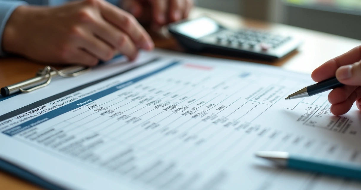 Relatório de avaliação com tabela de renda de aluguel 