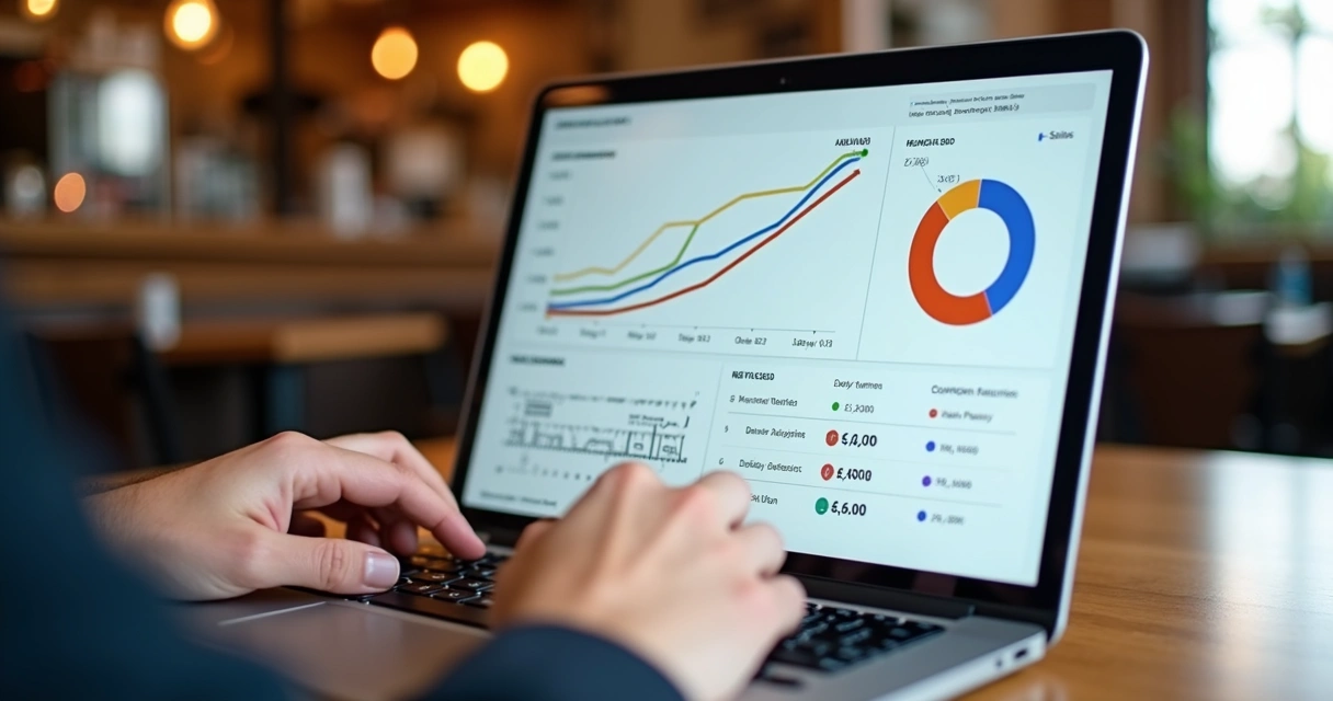 Gráficos mostrando métricas de uma campanha de cupons para delivery 