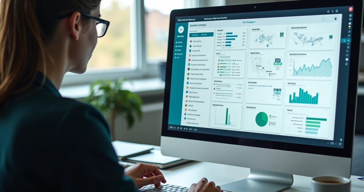 Tela de computador mostrando relatório de monitoramento de colaborador