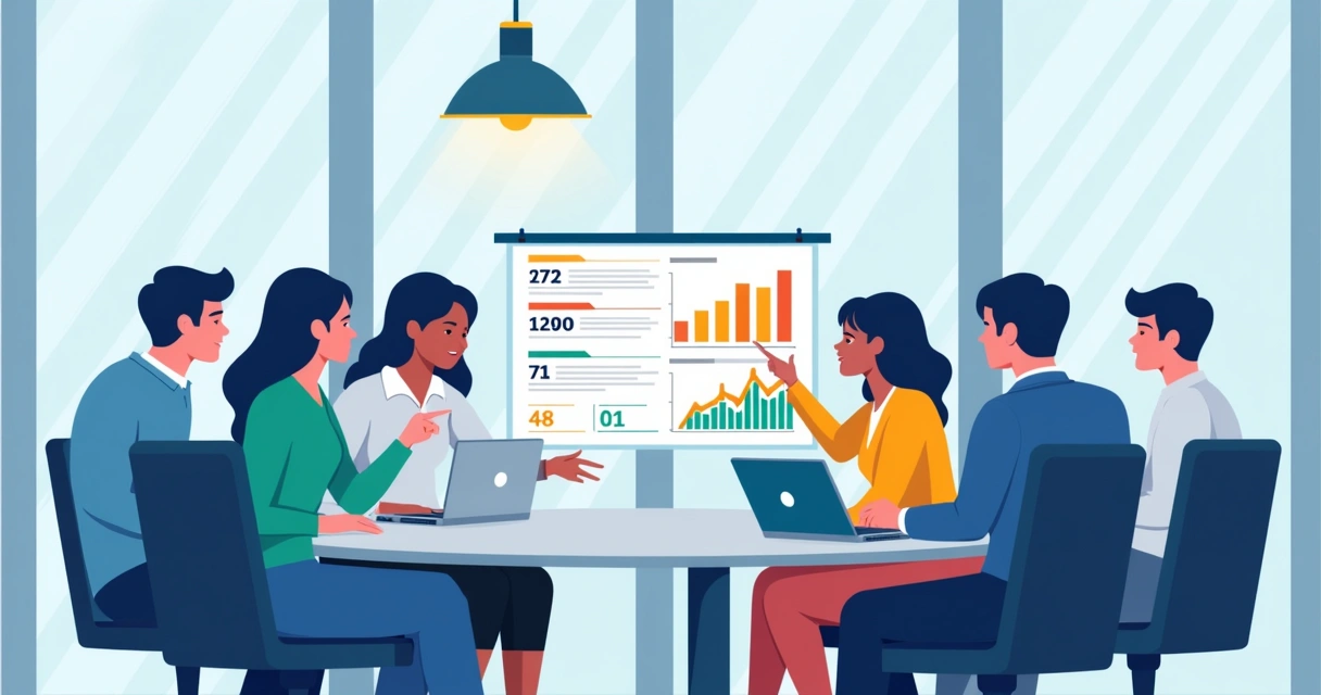 Equipe analisando relatório NPS automatizado