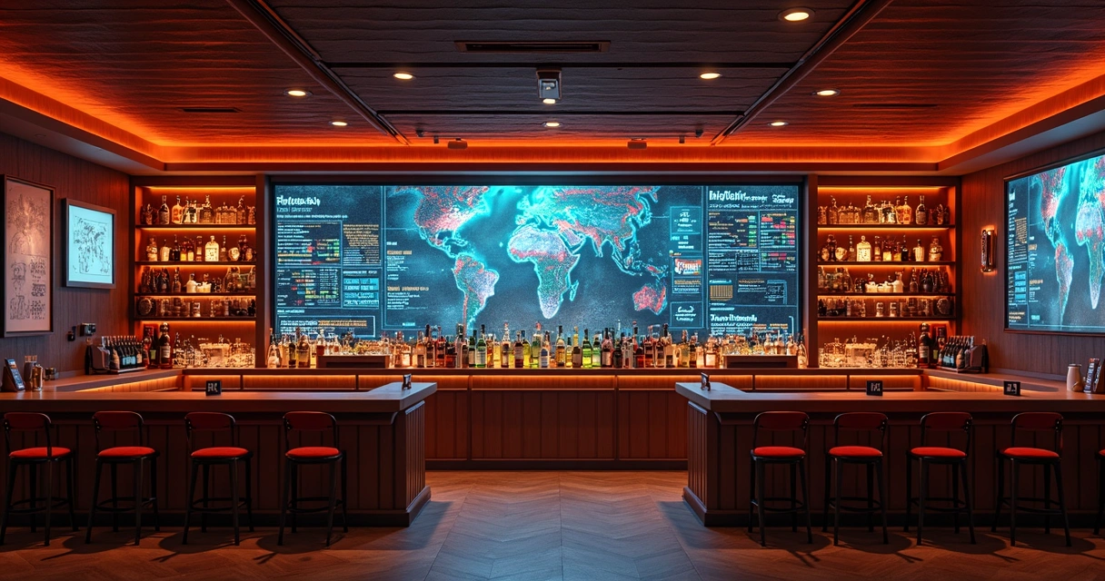 Painel de relatórios digitais para PDV em ambiente de bar 