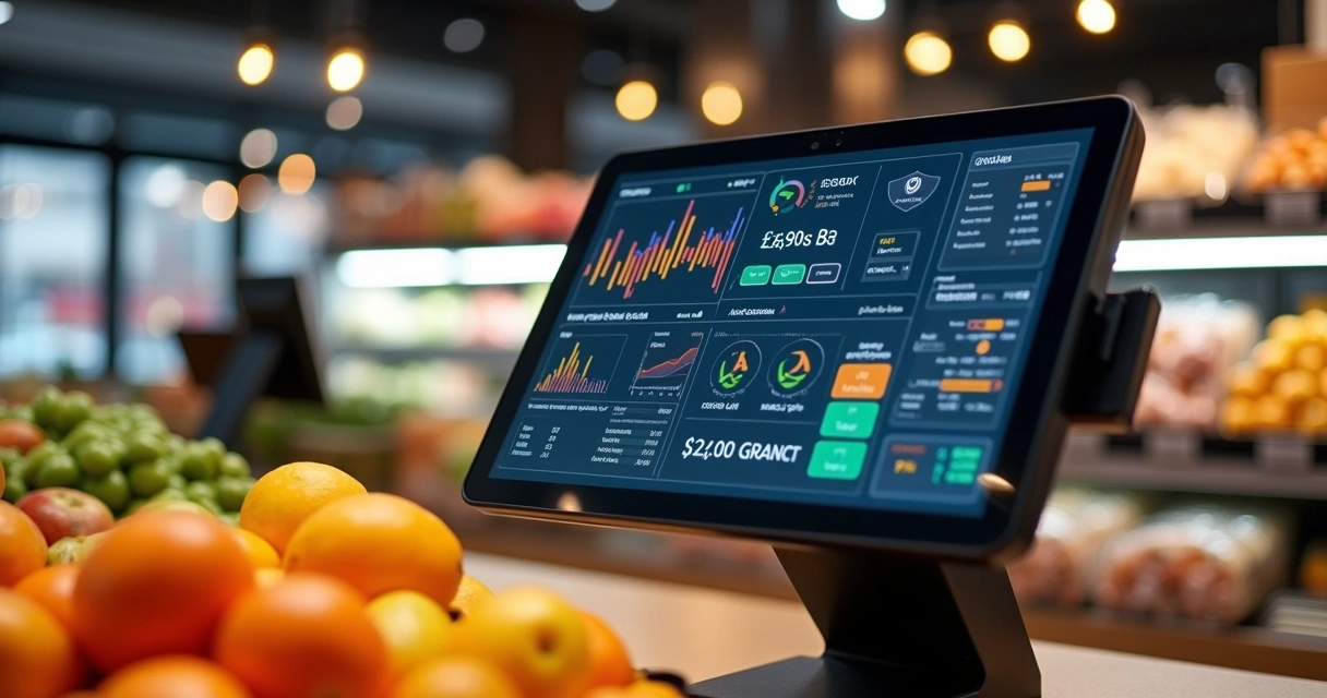 Tela de relatório de vendas em PDV smart para mercado