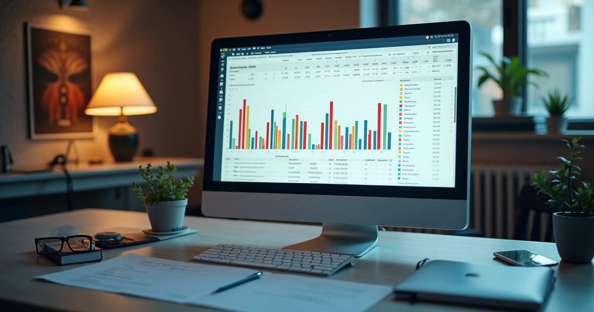 Tela de relatório personalizado de caixa exibindo gráficos e dados financeiros