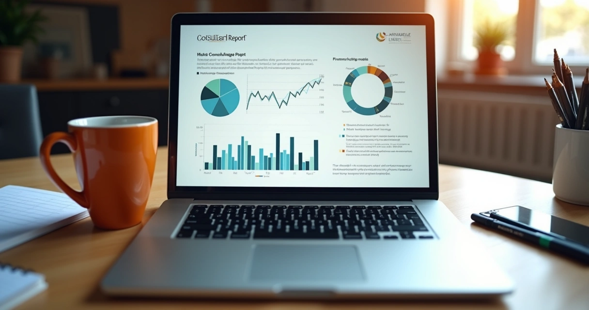 Relatório financeiro personalizado com branding do consultor 