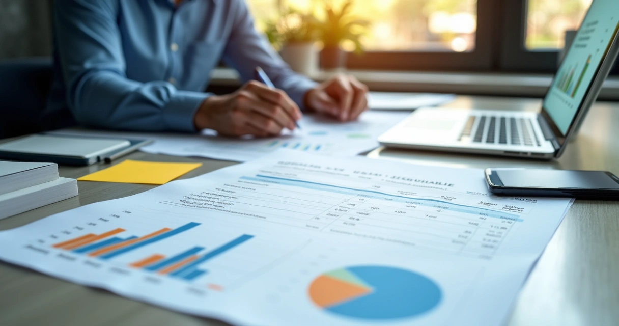 Relatório financeiro com análise de prazo médio de recebimento 