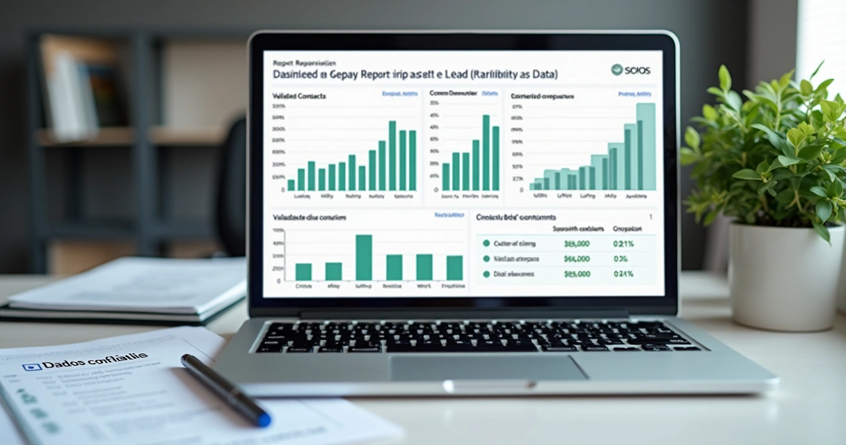 Relatório de qualidade dos dados mostrando aumento de conversão 