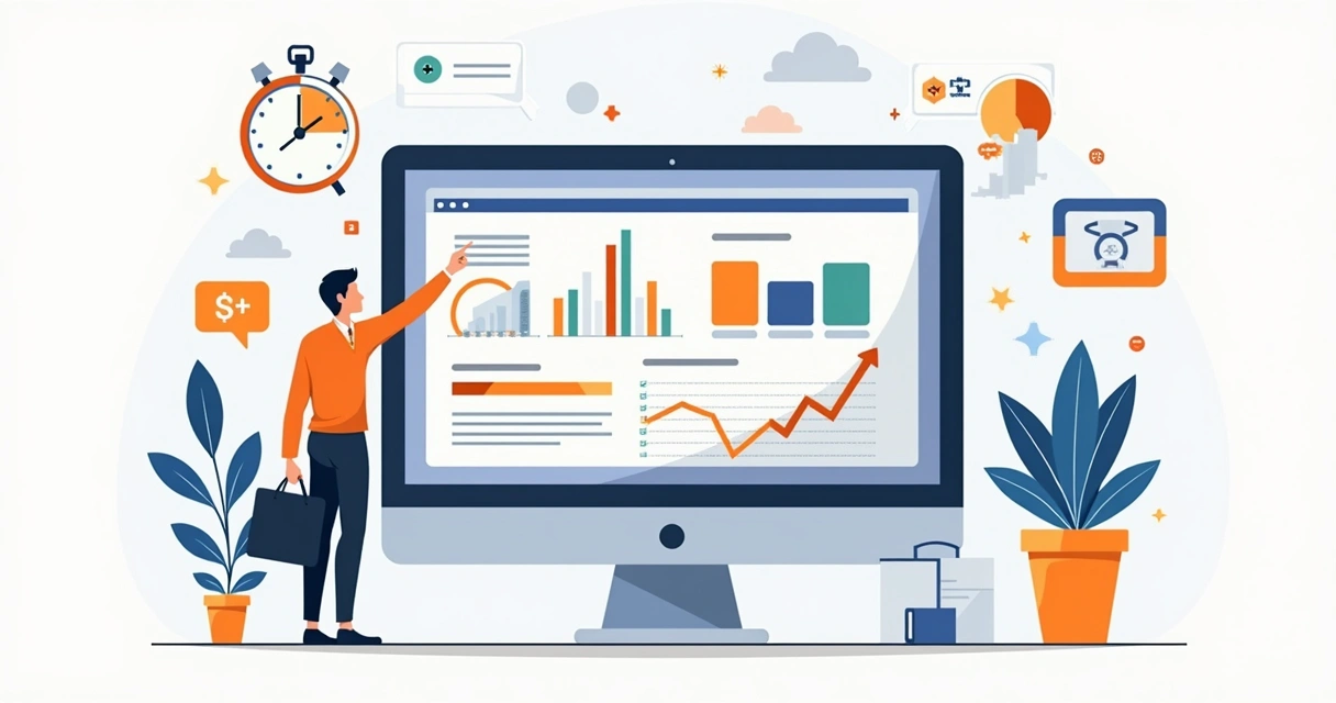 Relatório digital colorido mostrando análise de risco de influenciador 